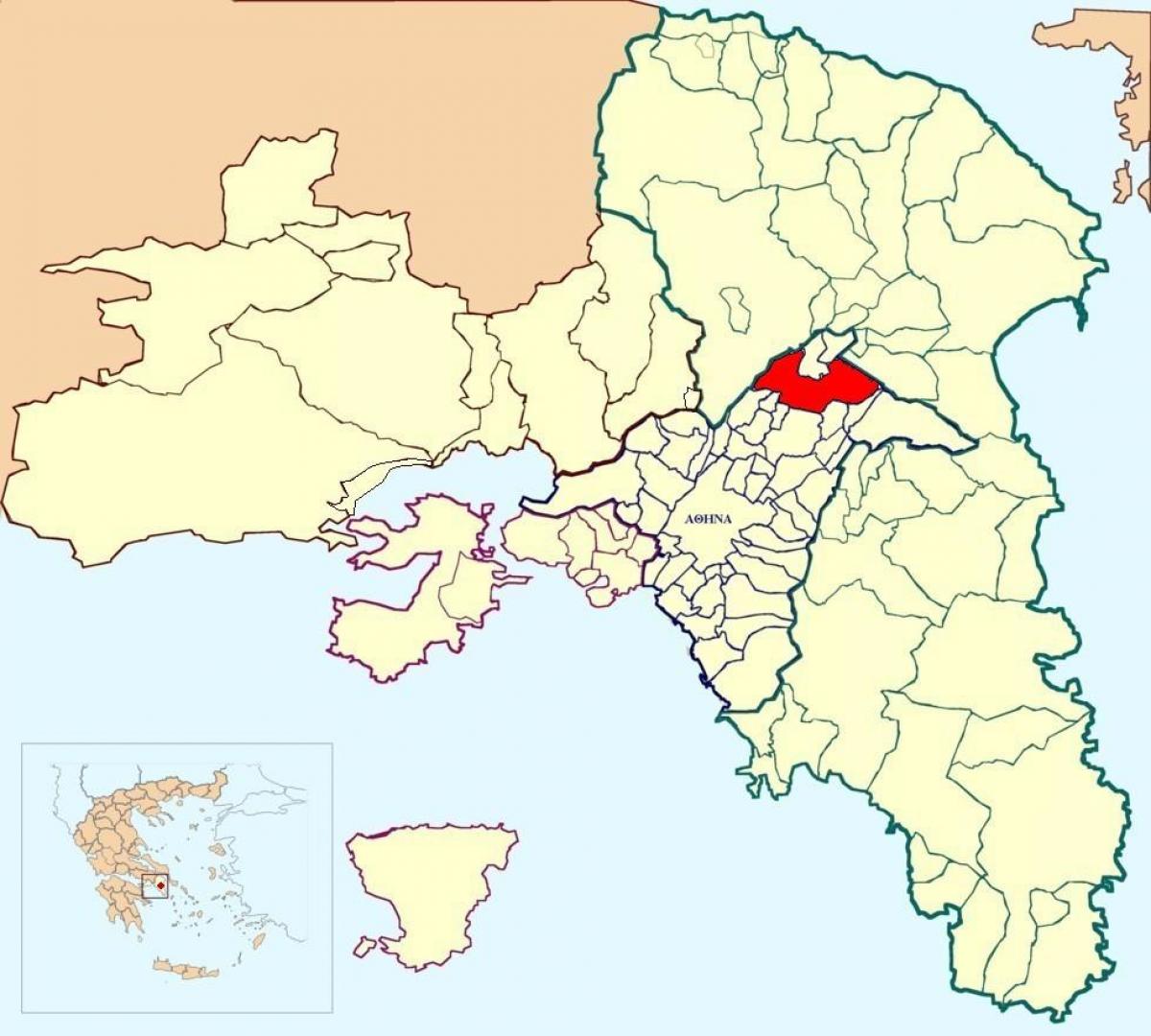 kifissia Griechenland-map