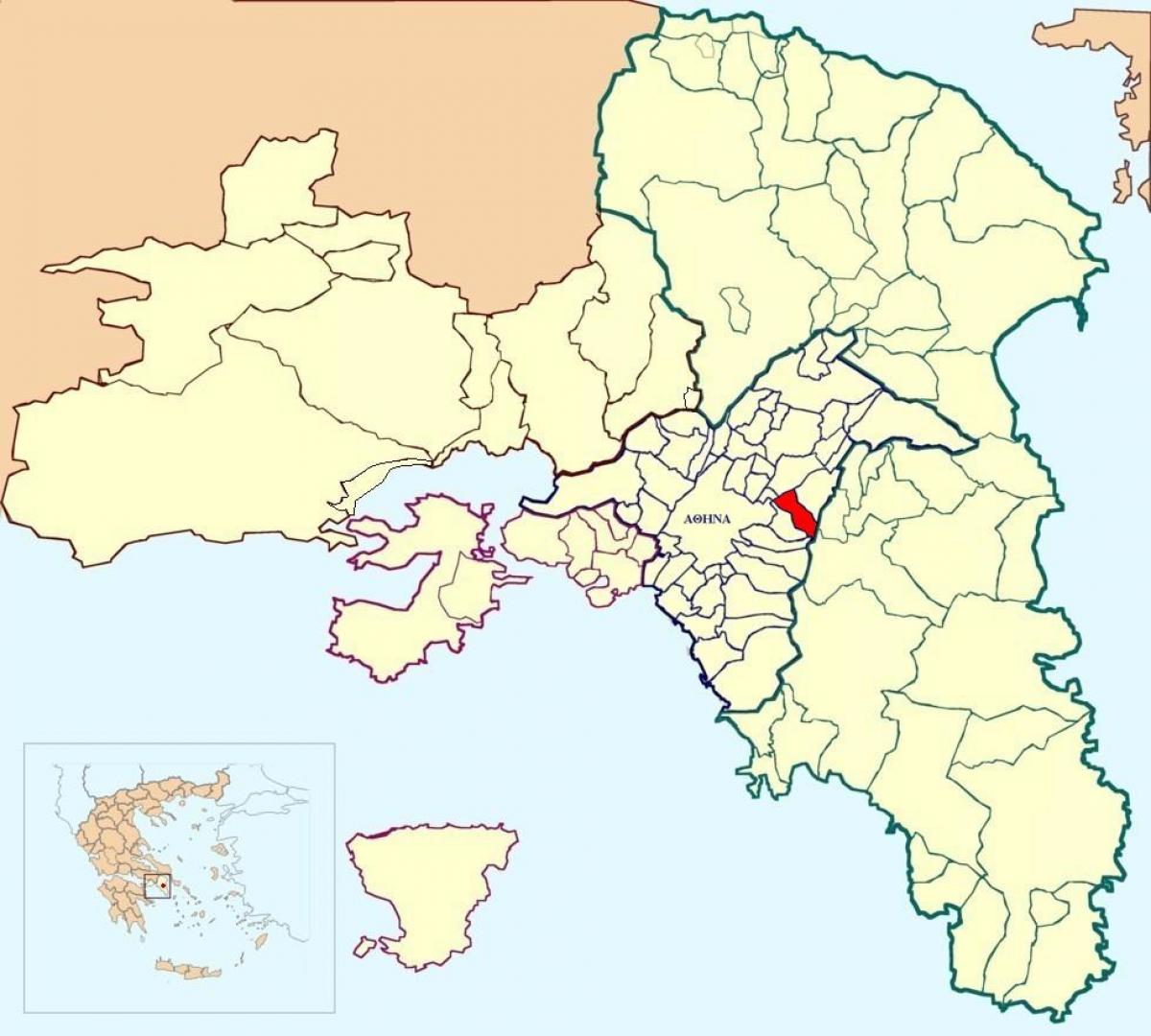 Karte von vyronas Athen