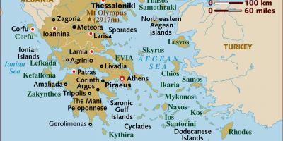 Hauptstadt von Griechenland Karte