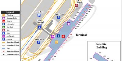 Athen Flughafen-gate Karte