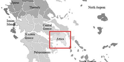 Attica-Griechenland-map